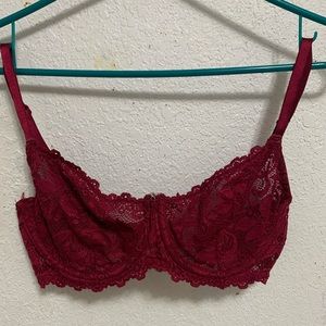Forever 21 Maroon  lace Bra Lingerie